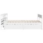 vidaXL Massivholzbett ohne Matratze Weiß 120x190 cm Kiefernholz vidaXL Massivholzbett ohne Matratze Weiß 120x190 cm Kiefernholz