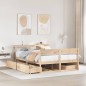 vidaXL Massivholzbett ohne Matratze 120x190 cm Kiefernholz vidaXL Massivholzbett ohne Matratze 120x190 cm Kiefernholz