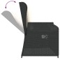 vidaXL 3-tlg. Garten-Lounge-Set mit Kissen Schwarz Poly Rattan vidaXL 3-tlg. Garten-Lounge-Set mit Kissen Schwarz Poly Rattan
