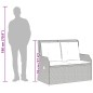 vidaXL 3-tlg. Garten-Lounge-Set mit Kissen Schwarz Poly Rattan vidaXL 3-tlg. Garten-Lounge-Set mit Kissen Schwarz Poly Rattan