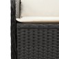 vidaXL 5-tlg. Garten-Lounge-Set mit Kissen Schwarz Poly Rattan vidaXL 5-tlg. Garten-Lounge-Set mit Kissen Schwarz Poly Rattan
