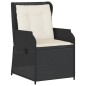 vidaXL 5-tlg. Garten-Lounge-Set mit Kissen Schwarz Poly Rattan vidaXL 5-tlg. Garten-Lounge-Set mit Kissen Schwarz Poly Rattan