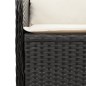 vidaXL 5-tlg. Garten-Lounge-Set mit Kissen Schwarz Poly Rattan vidaXL 5-tlg. Garten-Lounge-Set mit Kissen Schwarz Poly Rattan