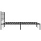 vidaXL Bettgestell mit Kopfteil Metall Schwarz 135x190 cm vidaXL Bettgestell mit Kopfteil Metall Schwarz 135x190 cm