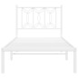 vidaXL Metallbett ohne Matratze mit Kopfteil Weiß 75x190 cm vidaXL Metallbett ohne Matratze mit Kopfteil Weiß 75x190 cm