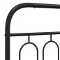 vidaXL Bettgestell mit Kopf- und Fußteil Metall Schwarz 200x200 cm vidaXL Bettgestell mit Kopf- und Fußteil Metall Schwarz 200x200 cm