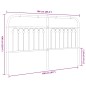 vidaXL Kopfteil Metall Schwarz 160 cm