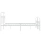 vidaXL Bettgestell mit Kopf- und Fußteil Metall Weiß 140x200 cm vidaXL Bettgestell mit Kopf- und Fußteil Metall Weiß 140x200 cm