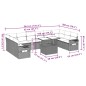 vidaXL 11-tlg. Garten-Sofagarnitur mit Kissen Hellgrau Poly Rattan vidaXL 11-tlg. Garten-Sofagarnitur mit Kissen Hellgrau Poly Rattan