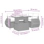 vidaXL 5-tlg. Garten-Sofagarnitur mit Kissen Hellgrau Poly Rattan vidaXL 5-tlg. Garten-Sofagarnitur mit Kissen Hellgrau Poly Rattan