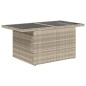 vidaXL 7-tlg. Garten-Sofagarnitur mit Kissen Hellgrau Poly Rattan vidaXL 7-tlg. Garten-Sofagarnitur mit Kissen Hellgrau Poly Rattan