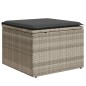 vidaXL 7-tlg. Garten-Sofagarnitur mit Kissen Hellgrau Poly Rattan vidaXL 7-tlg. Garten-Sofagarnitur mit Kissen Hellgrau Poly Rattan
