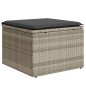 vidaXL 9-tlg. Garten-Sofagarnitur mit Kissen Hellgrau Poly Rattan vidaXL 9-tlg. Garten-Sofagarnitur mit Kissen Hellgrau Poly Rattan