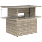 vidaXL 9-tlg. Garten-Sofagarnitur mit Kissen Hellgrau Poly Rattan vidaXL 9-tlg. Garten-Sofagarnitur mit Kissen Hellgrau Poly Rattan