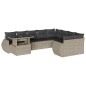 vidaXL 10-tlg. Garten-Sofagarnitur mit Kissen Hellgrau Poly Rattan vidaXL 10-tlg. Garten-Sofagarnitur mit Kissen Hellgrau Poly Rattan