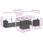 vidaXL 7-tlg. Garten-Sofagarnitur mit Kissen Hellgrau Poly Rattan vidaXL 7-tlg. Garten-Sofagarnitur mit Kissen Hellgrau Poly Rattan