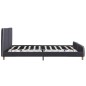 vidaXL Bettgestell Dunkelgrau Stoff 180x200 cm vidaXL Bettgestell Dunkelgrau Stoff 180x200 cm