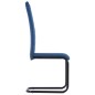 vidaXL Freischwinger 4 Stk. Blau Stoff vidaXL Freischwinger 4 Stk. Blau Stoff