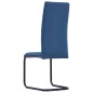 vidaXL Freischwinger 4 Stk. Blau Stoff vidaXL Freischwinger 4 Stk. Blau Stoff