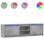 vidaXL TV-Schrank mit LED-Beleuchtung Betongrau 180x34x50 cm vidaXL TV-Schrank mit LED-Beleuchtung Betongrau 180x34x50 cm