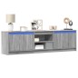 vidaXL TV-Schrank mit LED-Beleuchtung Grau Sonoma 180x34x50 cm vidaXL TV-Schrank mit LED-Beleuchtung Grau Sonoma 180x34x50 cm