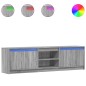 vidaXL TV-Schrank mit LED-Beleuchtung Grau Sonoma 180x34x50 cm vidaXL TV-Schrank mit LED-Beleuchtung Grau Sonoma 180x34x50 cm