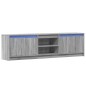 vidaXL TV-Schrank mit LED-Beleuchtung Grau Sonoma 180x34x50 cm vidaXL TV-Schrank mit LED-Beleuchtung Grau Sonoma 180x34x50 cm