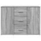 vidaXL Sideboard Grau Sonoma 90,5x29,5x65 cm Holzwerkstoff vidaXL Sideboard Grau Sonoma 90,5x29,5x65 cm Holzwerkstoff