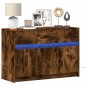 vidaXL TV-Schrank mit LED-Beleuchtung Räuchereiche 91x34x61 cm vidaXL TV-Schrank mit LED-Beleuchtung Räuchereiche 91x34x61 cm