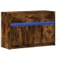 vidaXL TV-Schrank mit LED-Beleuchtung Räuchereiche 91x34x61 cm vidaXL TV-Schrank mit LED-Beleuchtung Räuchereiche 91x34x61 cm