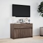 vidaXL TV-Schrank mit LED-Beleuchtung Braun Eichen-Optik 91x34x61 cm vidaXL TV-Schrank mit LED-Beleuchtung Braun Eichen-Optik 91x34x61 cm