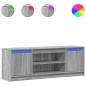 vidaXL TV-Schrank mit LED-Beleuchtung Grau Sonoma 139,5x34x50 cm vidaXL TV-Schrank mit LED-Beleuchtung Grau Sonoma 139,5x34x50 cm