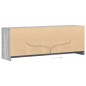 vidaXL TV-Schrank mit LED-Beleuchtung Grau Sonoma 139,5x34x50 cm vidaXL TV-Schrank mit LED-Beleuchtung Grau Sonoma 139,5x34x50 cm