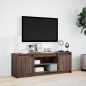 vidaXL TV-Schrank mit LED-Beleuchtung Braun Eichen-Optik 139,5x34x50cm vidaXL TV-Schrank mit LED-Beleuchtung Braun Eichen-Optik 139,5x34x50cm