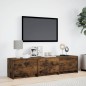 vidaXL TV-Schrank mit LED-Beleuchtung Räuchereiche 165x34x40 cm vidaXL TV-Schrank mit LED-Beleuchtung Räuchereiche 165x34x40 cm