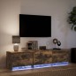 vidaXL TV-Schrank mit LED-Beleuchtung Räuchereiche 165x34x40 cm vidaXL TV-Schrank mit LED-Beleuchtung Räuchereiche 165x34x40 cm