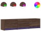 vidaXL TV-Schrank mit LED-Beleuchtung Braun Eichen-Optik 165x34x40 cm vidaXL TV-Schrank mit LED-Beleuchtung Braun Eichen-Optik 165x34x40 cm