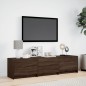vidaXL TV-Schrank mit LED-Beleuchtung Braun Eichen-Optik 165x34x40 cm vidaXL TV-Schrank mit LED-Beleuchtung Braun Eichen-Optik 165x34x40 cm