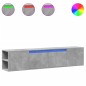 vidaXL TV-Wandschrank mit LED-Beleuchtung Betongrau 180x31x39,5 cm vidaXL TV-Wandschrank mit LED-Beleuchtung Betongrau 180x31x39,5 cm
