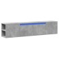 vidaXL TV-Wandschrank mit LED-Beleuchtung Betongrau 180x31x39,5 cm vidaXL TV-Wandschrank mit LED-Beleuchtung Betongrau 180x31x39,5 cm