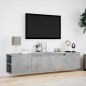 vidaXL TV-Wandschrank mit LED-Beleuchtung Betongrau 180x31x39,5 cm vidaXL TV-Wandschrank mit LED-Beleuchtung Betongrau 180x31x39,5 cm