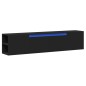 vidaXL TV-Wandschrank mit LED-Beleuchtung Schwarz 180x31x39,5 cm vidaXL TV-Wandschrank mit LED-Beleuchtung Schwarz 180x31x39,5 cm