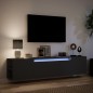 vidaXL TV-Wandschrank mit LED-Beleuchtung Schwarz 180x31x39,5 cm vidaXL TV-Wandschrank mit LED-Beleuchtung Schwarz 180x31x39,5 cm