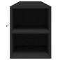 vidaXL TV-Wandschrank mit LED-Beleuchtung Schwarz 180x31x39,5 cm vidaXL TV-Wandschrank mit LED-Beleuchtung Schwarz 180x31x39,5 cm