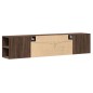 vidaXL TV-Wandschrank mit LED-Beleuchtung Braun Eiche 180x31x39,5 cm vidaXL TV-Wandschrank mit LED-Beleuchtung Braun Eiche 180x31x39,5 cm