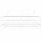 vidaXL Bettgestell mit Kopf- und Fußteil Metall Weiß 183x213 cm vidaXL Bettgestell mit Kopf- und Fußteil Metall Weiß 183x213 cm