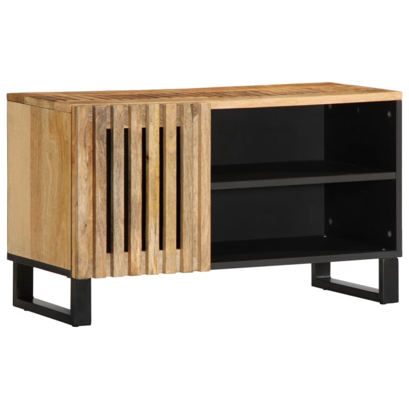vidaXL TV-Schrank 80x34x46 cm Raues Massivholz Mango vidaXL TV-Schrank 80x34x46 cm Raues Massivholz Mango
