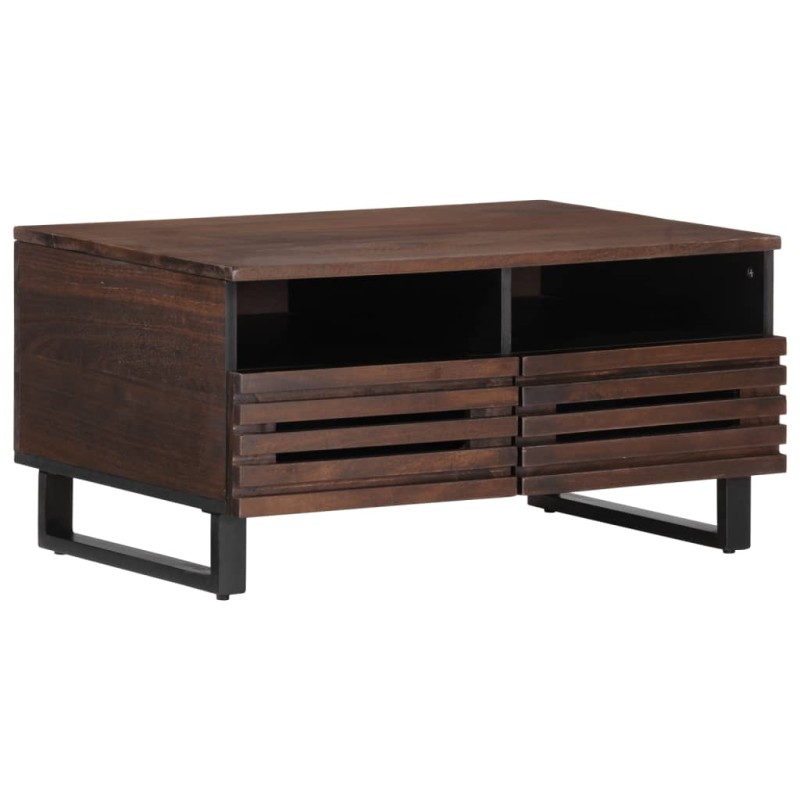 vidaXL Couchtisch Braun 80x55x40 cm Massivholz Mango vidaXL Couchtisch Braun 80x55x40 cm Massivholz Mango