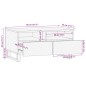 vidaXL Couchtisch Braun 80x55x40 cm Massivholz Mango vidaXL Couchtisch Braun 80x55x40 cm Massivholz Mango