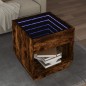 vidaXL Couchtisch mit Infinity-LED Räuchereiche 50x50x50 cm vidaXL Couchtisch mit Infinity-LED Räuchereiche 50x50x50 cm